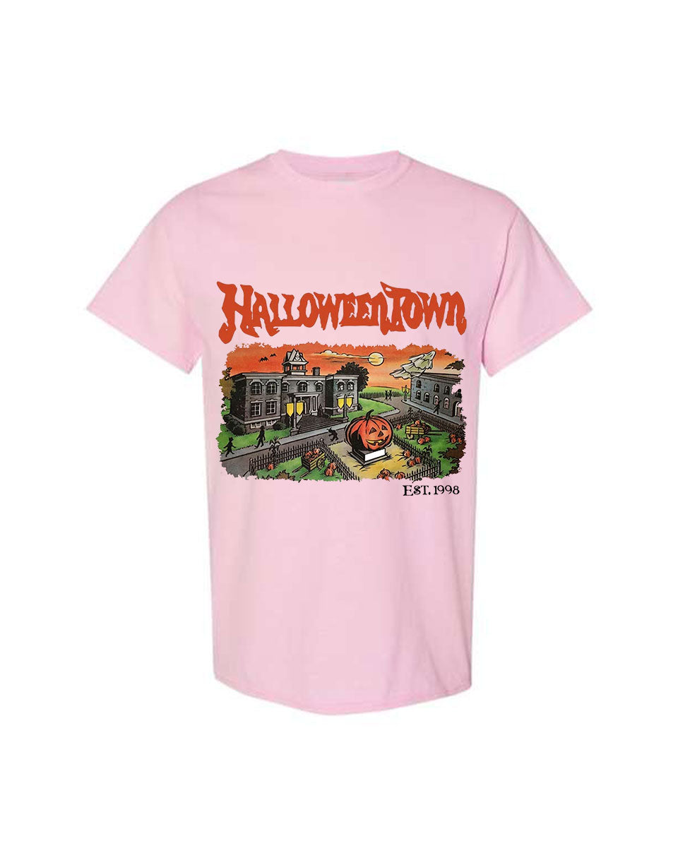 Halloween Design T-Shirt Town Print