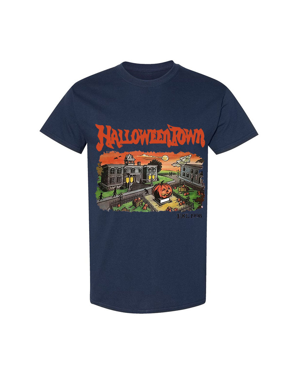 Halloween Design T-Shirt Town Print