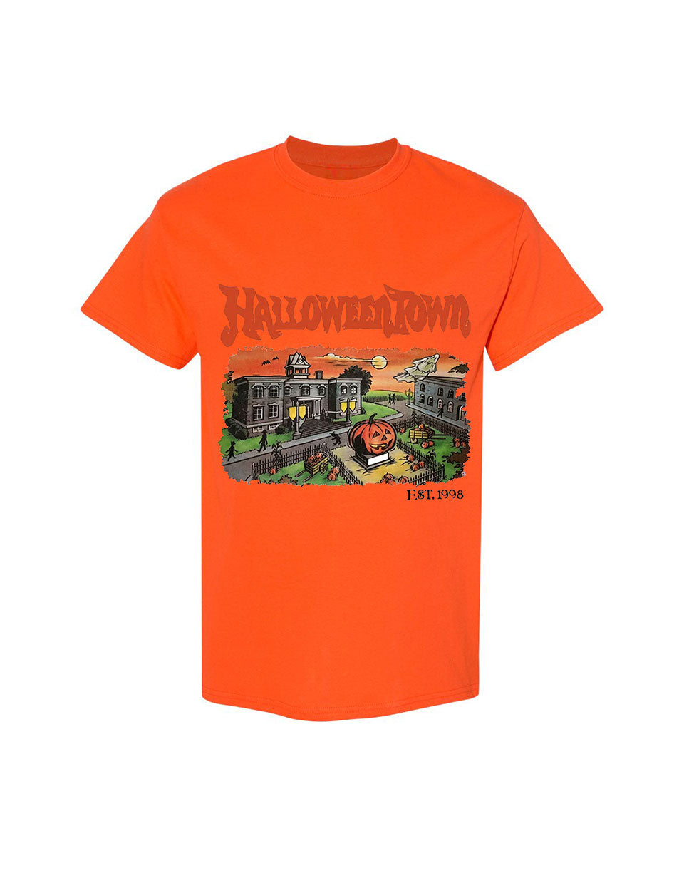 Halloween Design T-Shirt Town Print