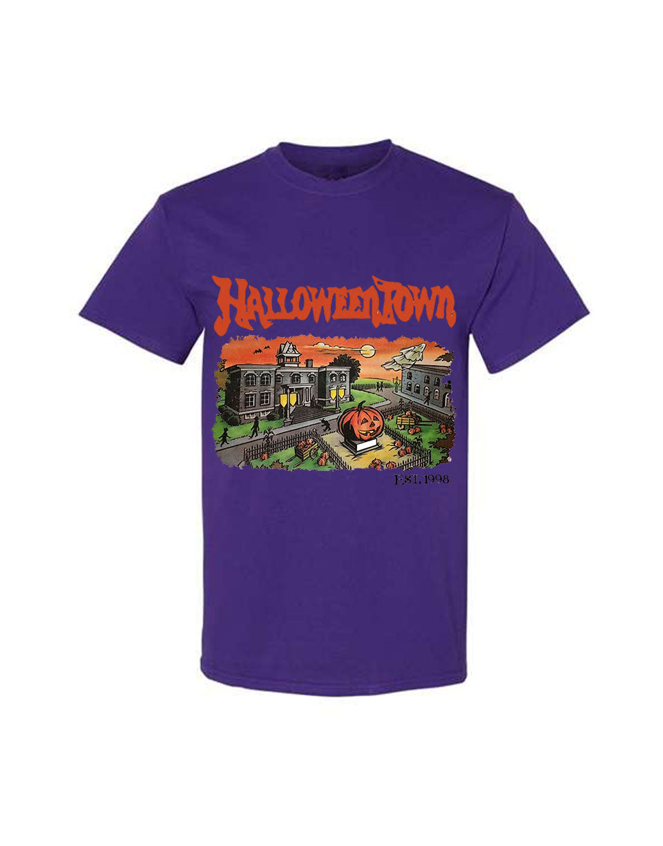 Halloween Design T-Shirt Town Print