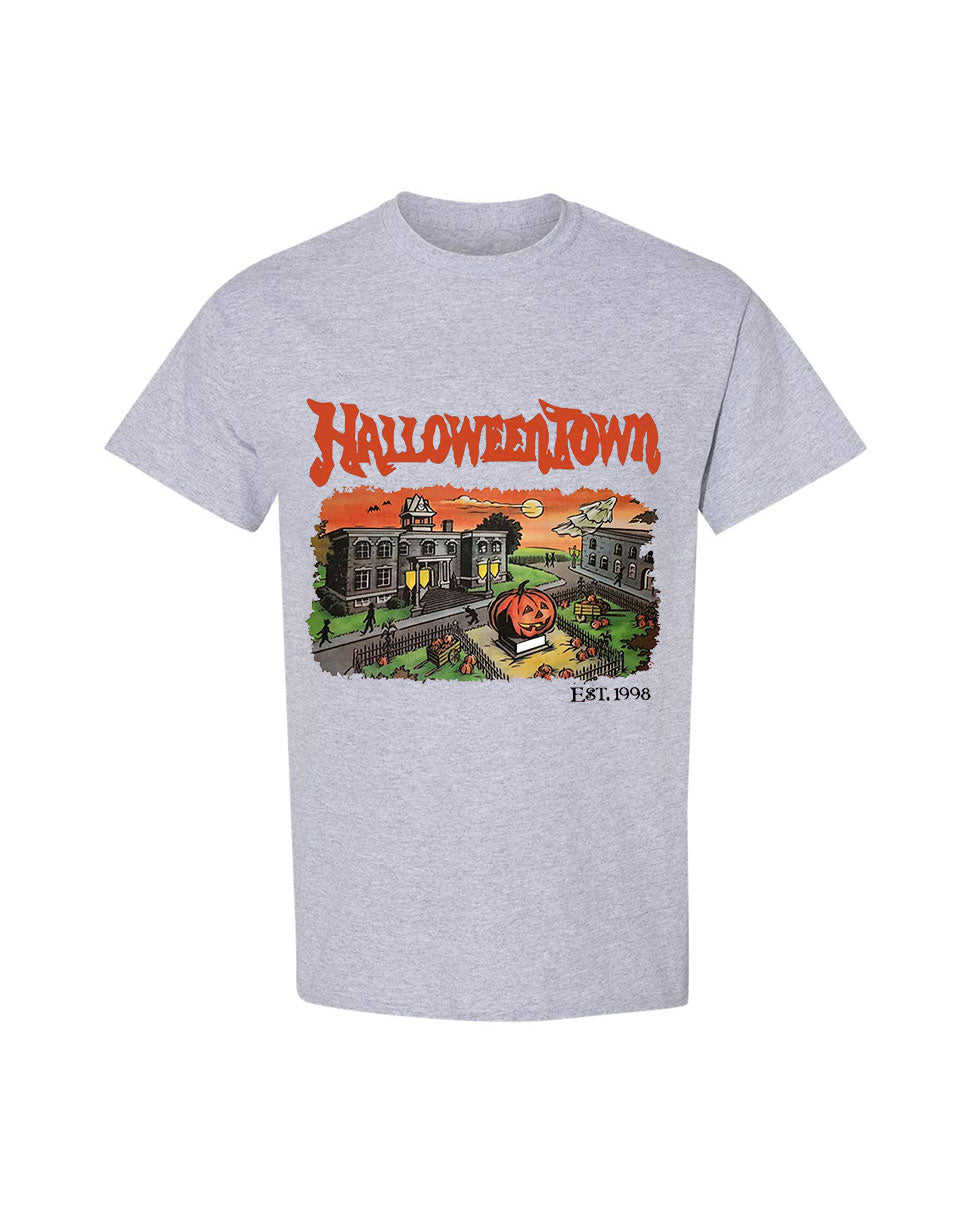 Halloween Design T-Shirt Town Print