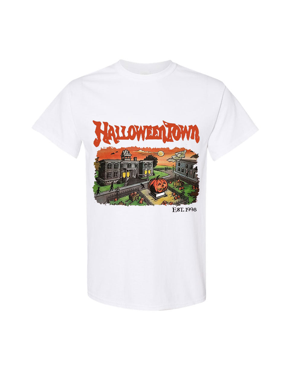 Halloween Design T-Shirt Town Print