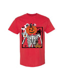 Halloween Design T-shirt Pumpkin Skeleton