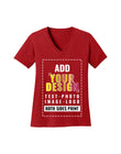 Custom Women's Deep V-Neck Tee T-Shirt