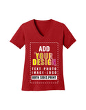 Custom Women's Deep V-Neck Tee T-Shirt