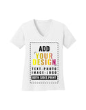 Custom Women's Deep V-Neck Tee T-Shirt