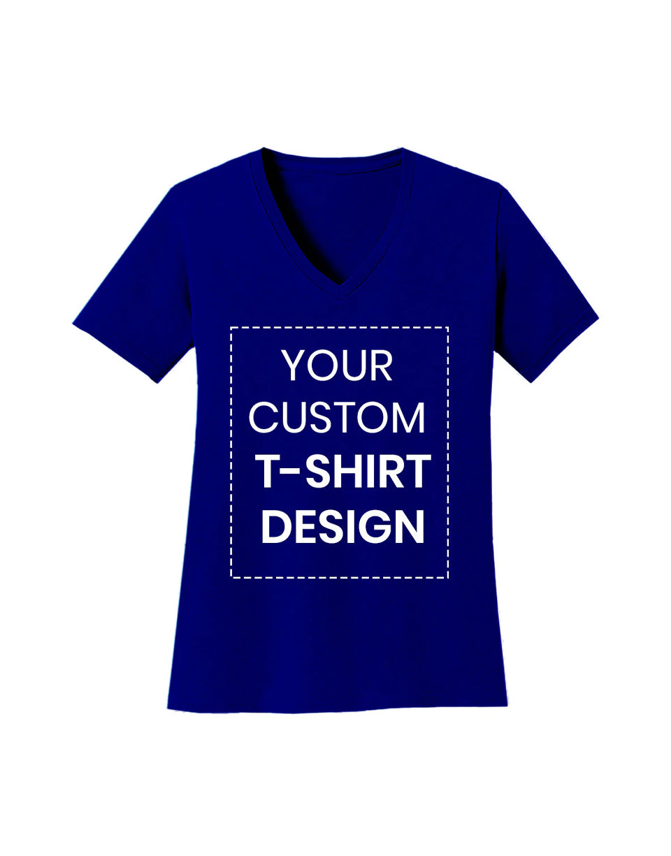 Custom Women's Deep V-Neck Tee T-Shirt