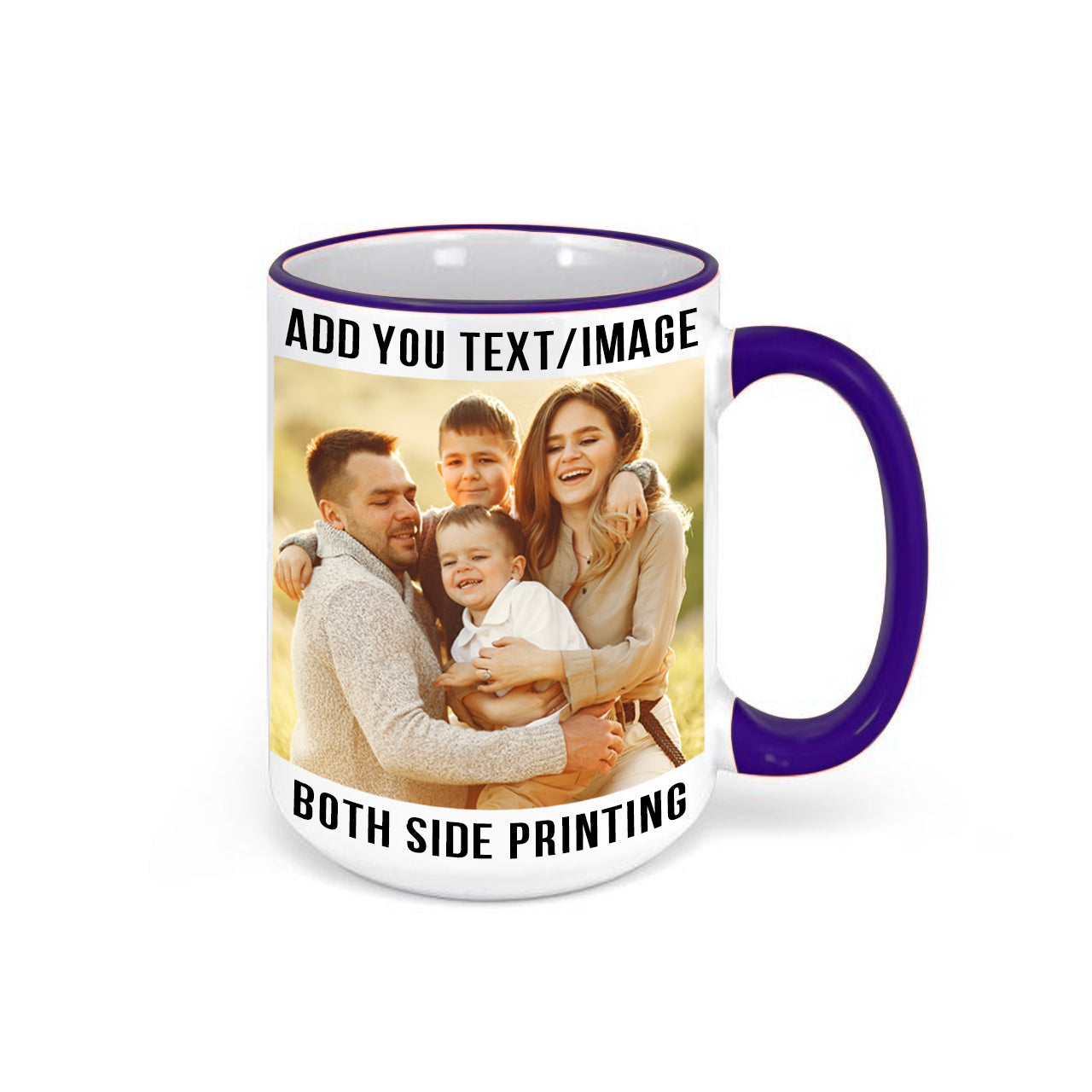 15oz-customized-blue-rim-handle-coffee-mug-with-custom-photo-text