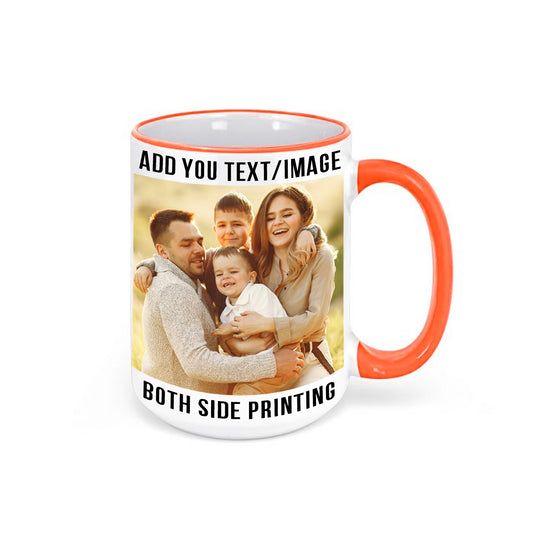 15oz-custom-orange-rim-handle-coffee-mug-with-customized-photo-text