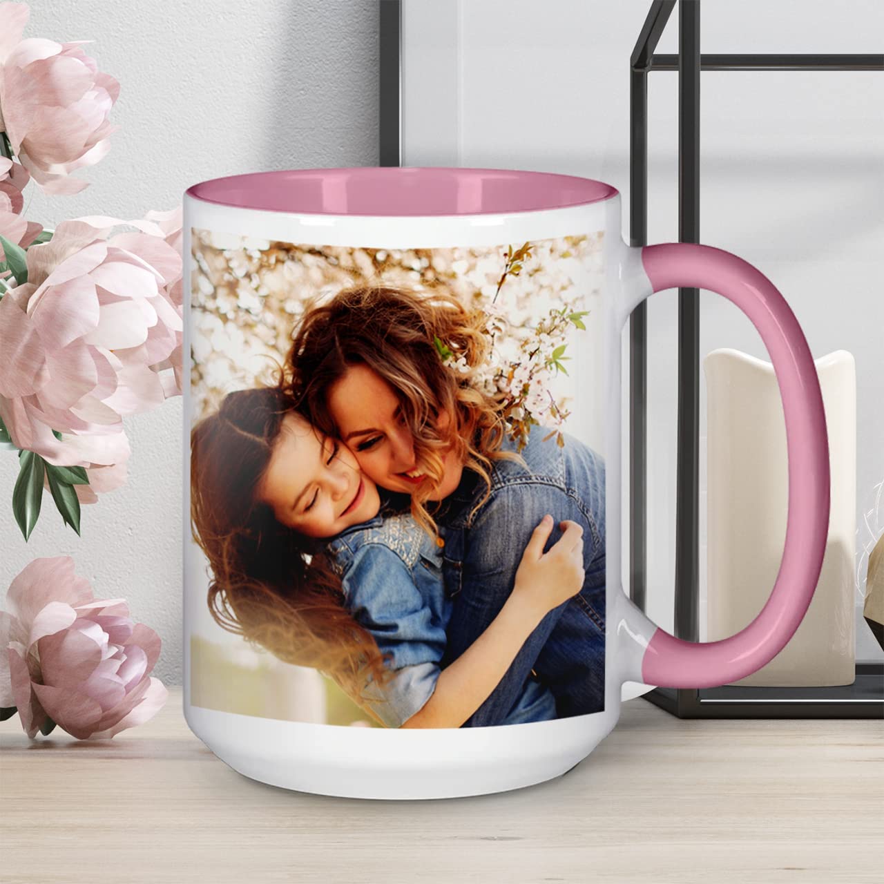 15oz-pink-inside-handle-color-custom-mug-with-photo-text-logo