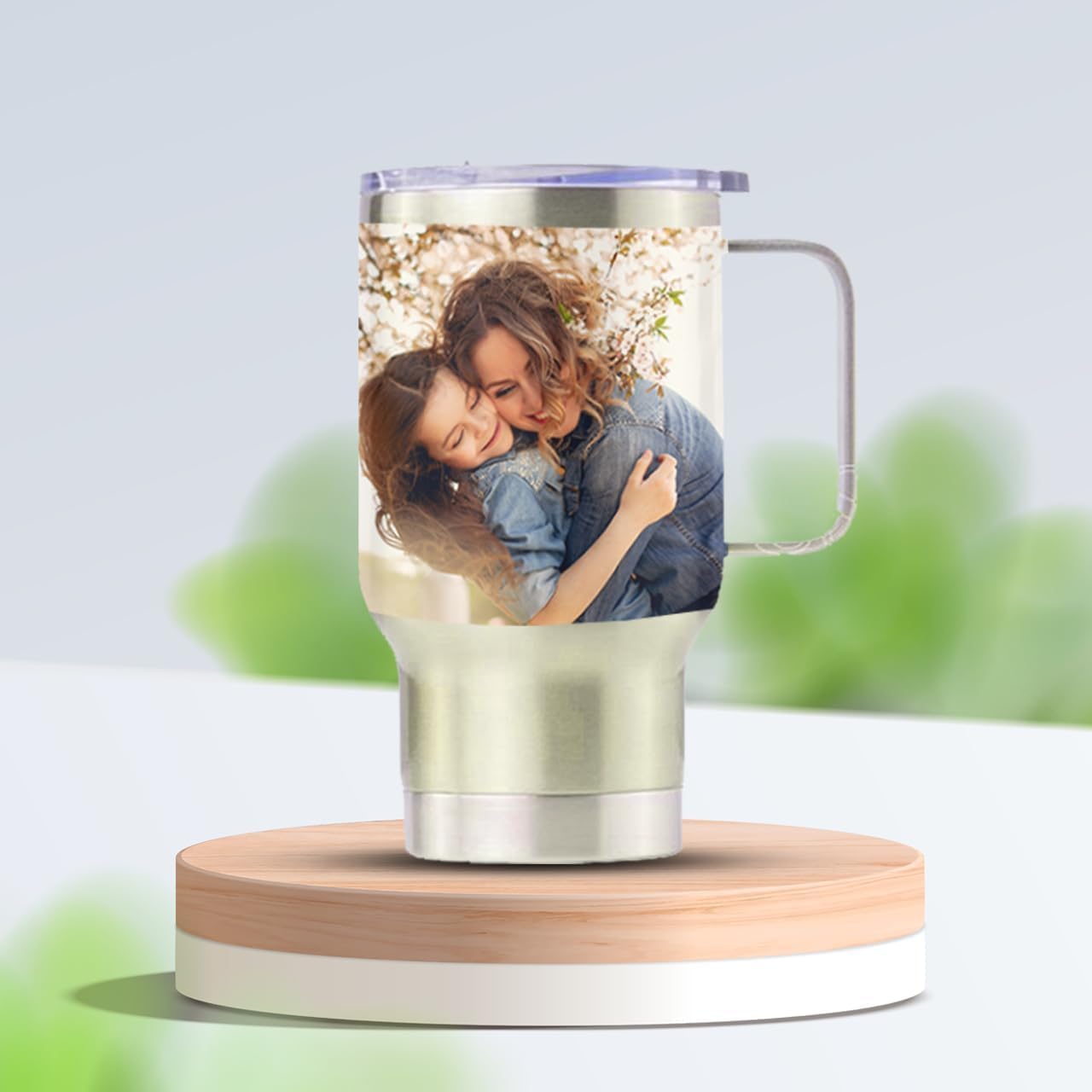 14oz-gray-customized-travel-coffee-mug-with-photo-text-logo
