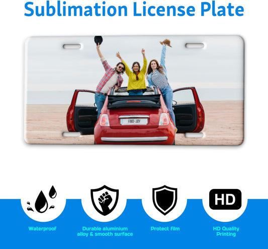 Rectangular Car Tags License Plate Signage Number Plate