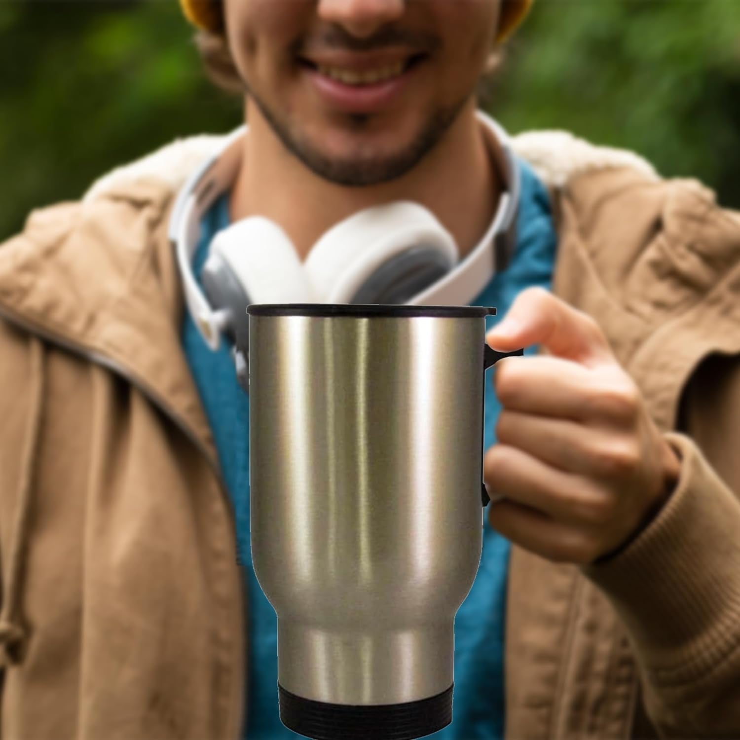 14oz-silver-personalized-travel-coffee-mug-with-photo-text-logo